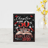 50th Birthday Queen Chapter 50 Fabulous Since 1976 Karte (Gelbe Blume)