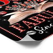 50th Birthday Queen Chapter 50 Fabulous Since 1976 Poster (Ecke)