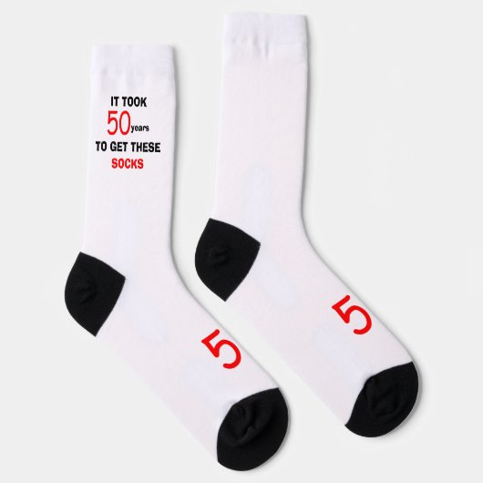 50th Birthday Socks Men Funny Socken (Rechts)