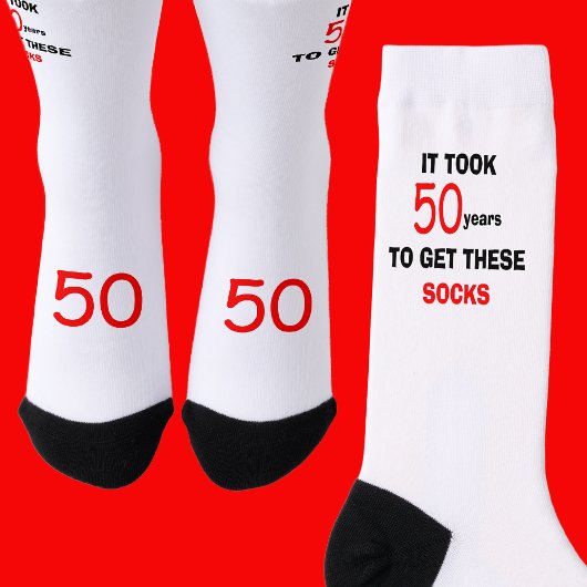 50th Birthday Socks Men Funny Socken