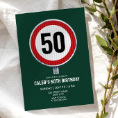 50th Birthday Speed Limit Sign - ANY AGE Einladung