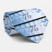 50th Birthday Tie Black and Gold Krawatte (Gerollt)