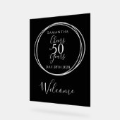 50th Birthday Welcome Cheers 50 Years Party Black Acrylschild (Winkel)