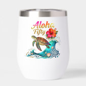 50th Fifty Birthday Tropical Ocean Beach Theme  (Rückseite)