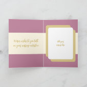 50th Gold Anniversary Namensgeber Lavendel Karte (Innenseite)