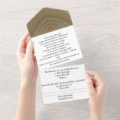 50th gold wedding anniversary invitation   all in one einladung (Abreißen)
