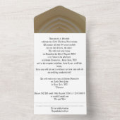 50th gold wedding anniversary invitation   all in one einladung (Innen Boden)
