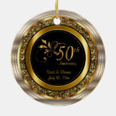 50th Golden Anniversary Keramik Ornament (Hinten)
