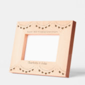50th Golden Wedding Anniversary Wooden Geätzte Rahmen (Links)