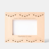 50th Golden Wedding Anniversary Wooden Geätzte Rahmen (Vorderseite)