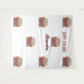 50th Happy Birthday Photobooth Backdrop Wandteppich (Vorderseite (Horizontal))