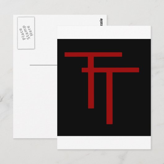 50th Infantry Postkarte (Vorne/Hinten)