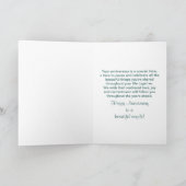 50th WEDDING ANNIVERSARY - Blue Ice Karte (Innenseite)