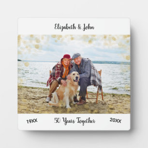 50th Wedding Anniversary Custom Fotoplatte