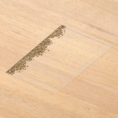 50th Wedding Anniversary Gold Faux Glitter  Acryleinladungen (Ablage )