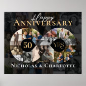 50th Wedding Anniversary Infinity Photo Collage Poster (Vorne)