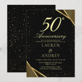 50th Wedding Anniversary Invitation Einladung (Vorne/Hinten)