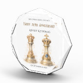 50th Wedding Anniversary King Queen Gift Keepsake Fotoblock (Rechts)