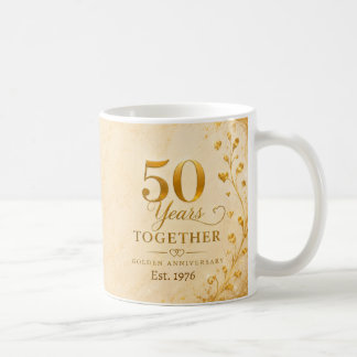 50th Wedding Anniversary Mug Golden Years Together Kaffeetasse