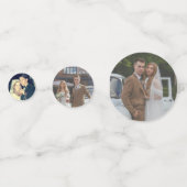 50th Wedding Anniversary Party Decor Custom Photo Konfetti (Rückseiten)