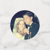 50th Wedding Anniversary Party Decor Custom Photo Konfetti (Klein Vorderseite)