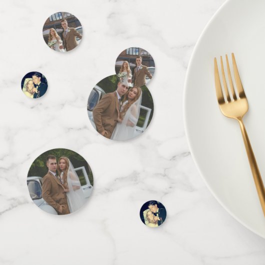 50th Wedding Anniversary Party Decor Custom Photo Konfetti (Gruppe)