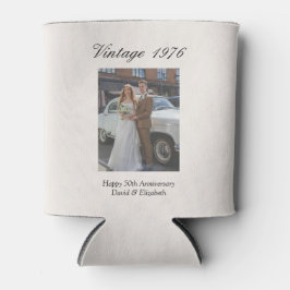 50th Wedding Anniversary Party Favor Custom Photo Dosenkühler