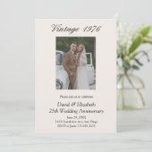 50th Wedding Anniversary Party Vow Renewal 2 Photo Einladung (Stehend Vorderseite)