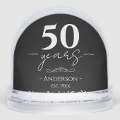 50th Wedding Anniversary Photo Schneekugeln (Vorderseite)