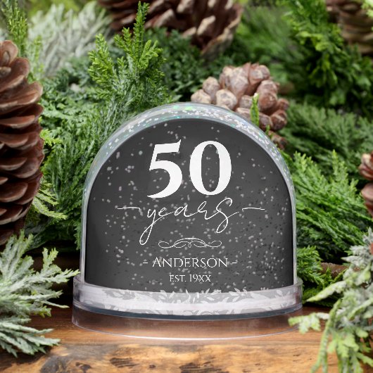 50th Wedding Anniversary Photo Schneekugeln (Winter)
