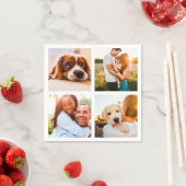 50x Serviettes Napkins 4 Vorlage für die FotoColla Serviette (Beispiel)