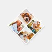 50x Serviettes Napkins 4 Vorlage für die FotoColla Serviette (Ecke)