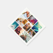 50x Serviettes Napkins 9 Vorlage für FotoCollage Serviette (Ecke)