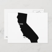510 Area Code, Kalifornien, Bay Area Postkarte (Vorne/Hinten)