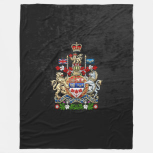 [510] Kanadische Wappen [3D] Fleecedecke