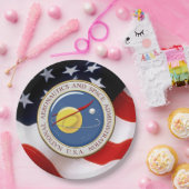 [510] NASA-Emblem [3D] Pappteller (Party)