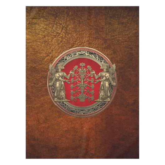 [510] Zwei goldene Ninurtas mit Baum des Lebens Tischdecke (Vorderseite)