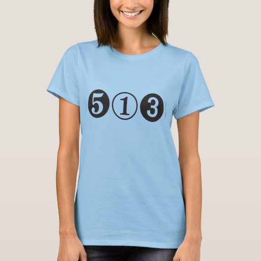 513 Area Code Women's Ringer T - Shirt (Vorderseite)