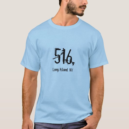 516, Long Island, NY T-Shirt (Vorderseite)