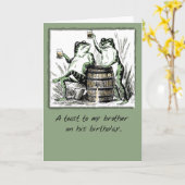 51941 Bruder, Geburtsfrösche mit Bier Karte (Gelbe Blume)