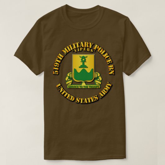 519. Militärpolizei Bn Vipers T-Shirt (Design vorne)