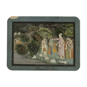 51.207/28 Nanda, das Radha fragt, um Krishna hom Magnet