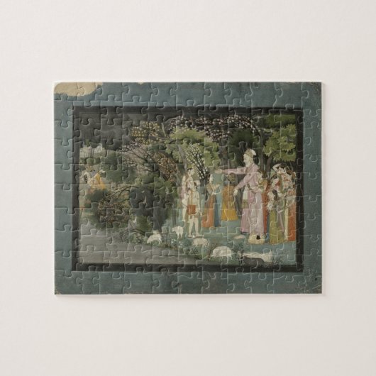 51.207/28 Nanda, das Radha fragt, um Krishna hom Puzzle (Horizontal)