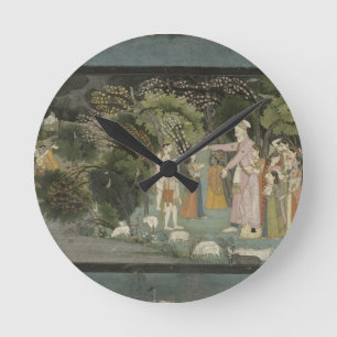 51.207/28 Nanda, das Radha fragt, um Krishna hom Runde Wanduhr