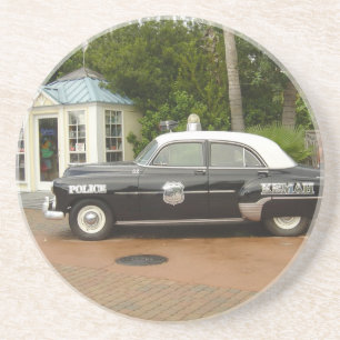 '51 Chevrolet Polizeiwagen Sandstein Untersetzer