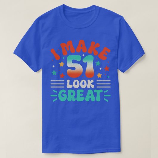 51. Geburtstag 1 T-Shirt (Design vorne)