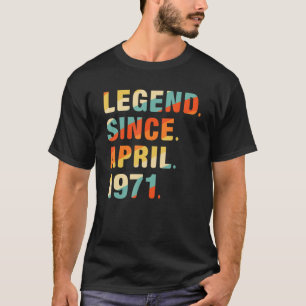 51. Geburtstag 51 Jahre alte Legende seit April 19 T-Shirt