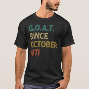 51. Geburtstag 51 Jahre alte Ziege seit Oktober 19 T-Shirt