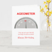 51. Geburtstag, Ageometer Reading Karte (Gelbe Blume)