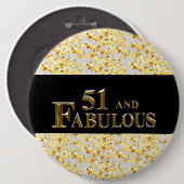 51. Geburtstag Button (Vorne & Hinten)